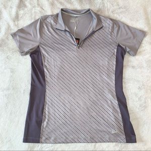 NWT Nike Women's Purple Golf Tour Performancr Shirt, Large (Dri Fit)